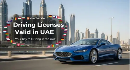 Resident exchanging foreign driving license at UAE RTA counter under the Markhoos system in 2025